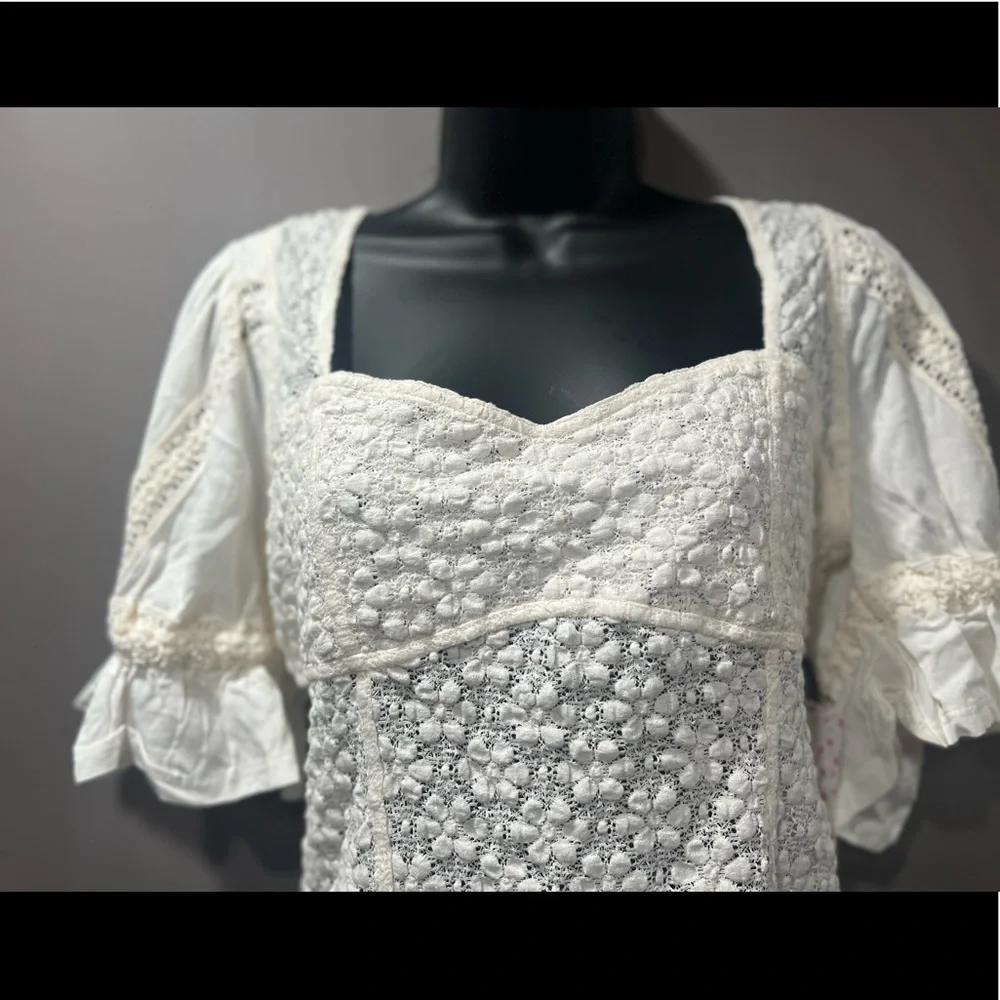 𐙚⋆˚✿˖° FREE PEOPLE Spring Fling Top Ivory NWT Boho Bustier 𐙚⋆˚✿˖° - Picture 11 of 11